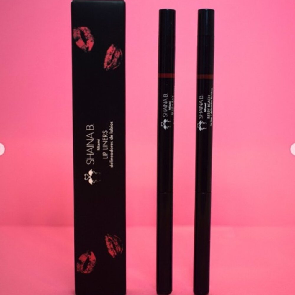 SHAINA B MIAMI (2 Pc) Lip Liners in Blush Bay & Berry Beach NEW & SEALED!‎